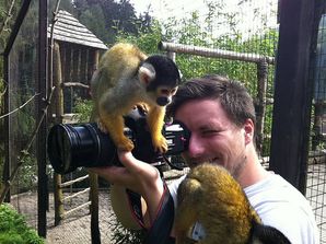 Filmaufnahmen im Vogelpark