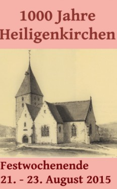 1000 Jahrfeier in Heiligenkirchen - Achtung: Am Sonntag den 23. August findet in Heiligenkirchen der Festumzug zur 1000 Jahrfeier statt. Bitte beachten Sie, dass die Denkmalstraße in Heiligenkirchen am Sonntag von 14.00-16.00 Uhr gesperrt ist. Alternativ können Sie über die Hindernburgstraße (Richtung Hermannsdenkmal) in Hiddesen und dann Richtung Heiligenkirchen zu uns gelangen.